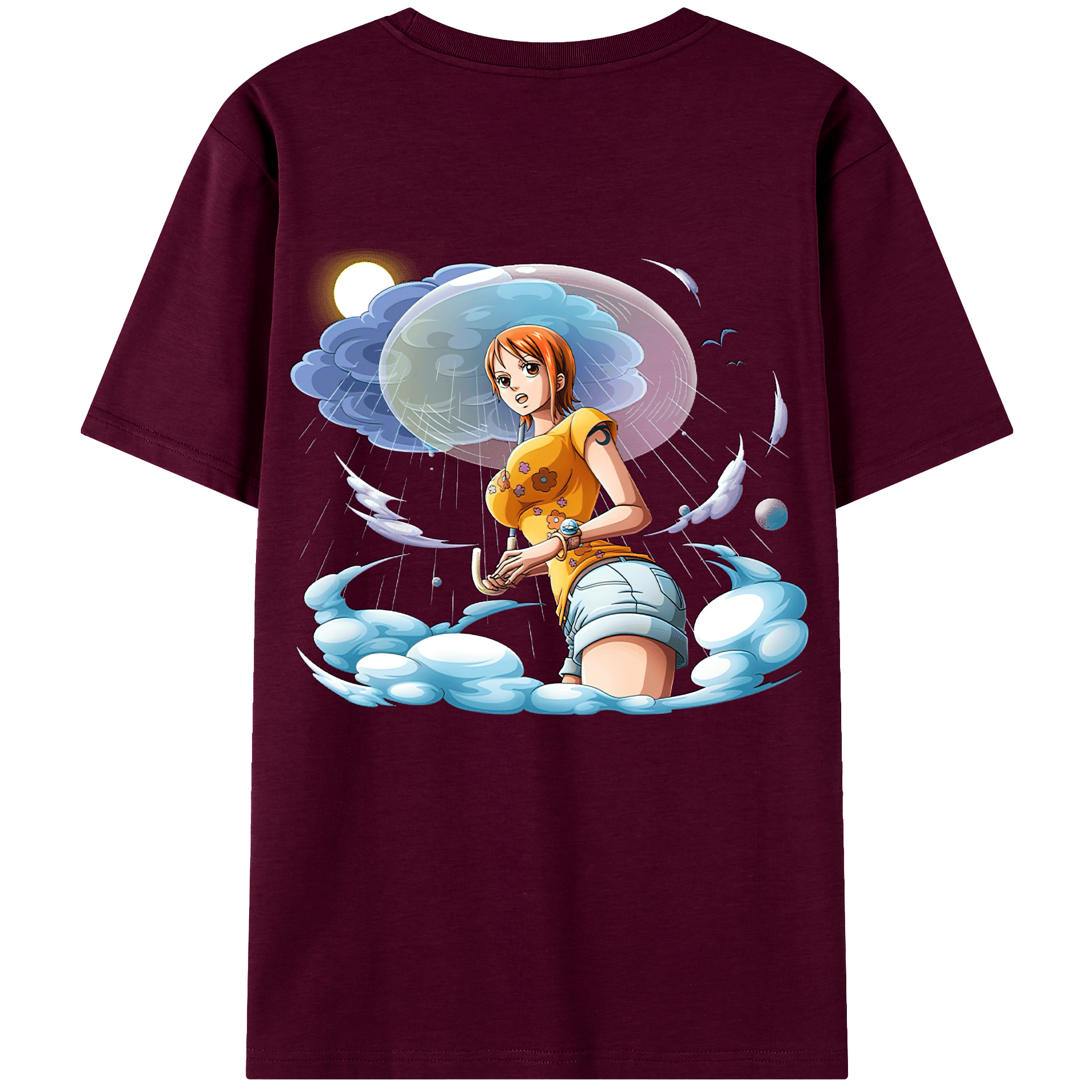 （画像用） ワンピース ナミ ONE PIECE Nami レディース半袖Tシャツ(バックプリント)